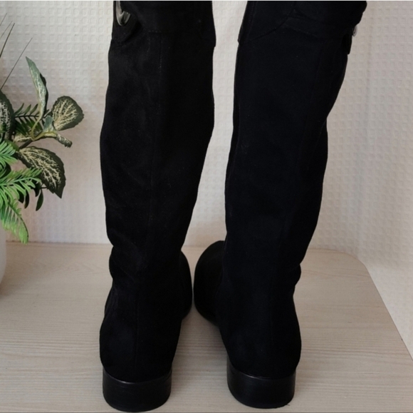 Impo, Reagan Women's knee High Black Faux Suede Boots Size 6 - Picture 8 of 12